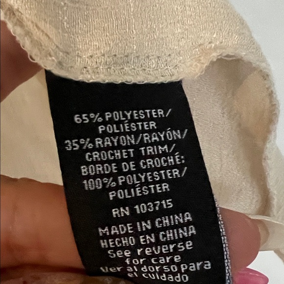 Zac & Rachel Cream Floral Embroidered Blouse - Picture 4 of 5